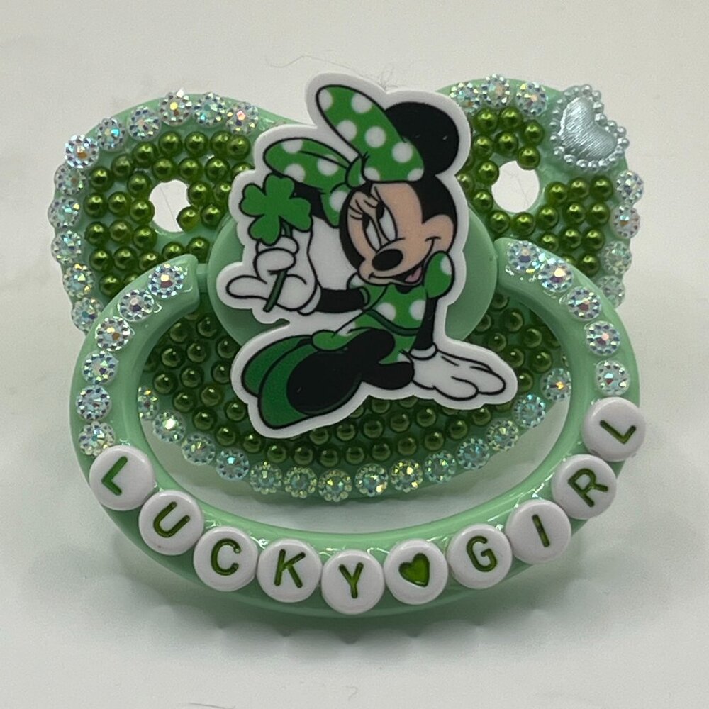 Green Lucky Girl Adult Pacifier